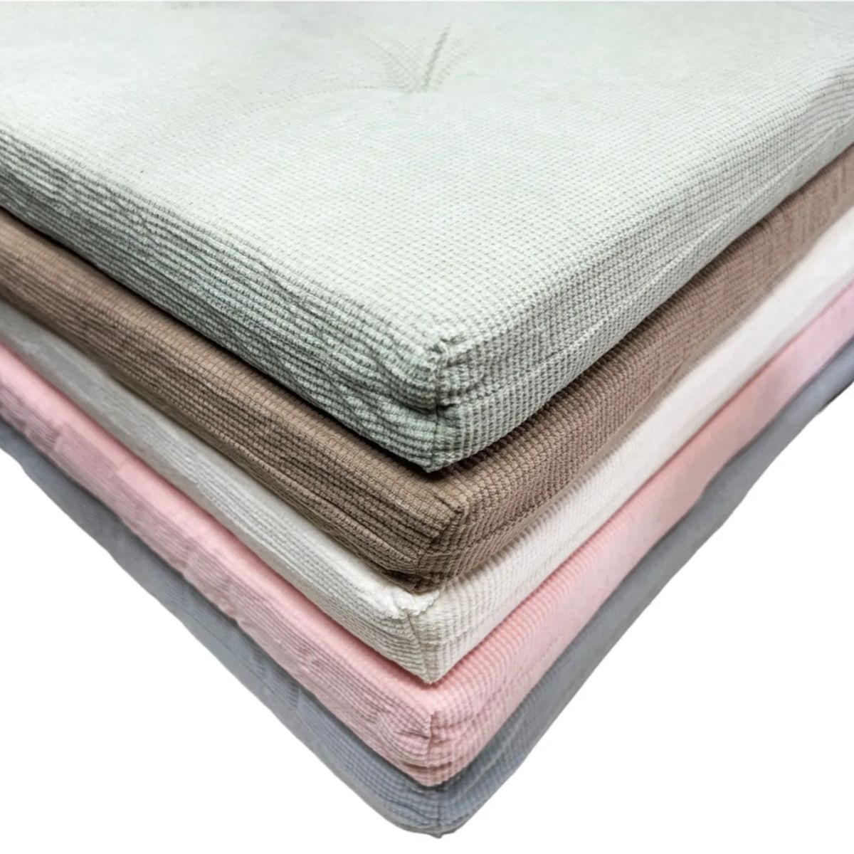 OKAY - Pack 2 Cojines De Sillas Cuadrado Grueso Chenille Colores