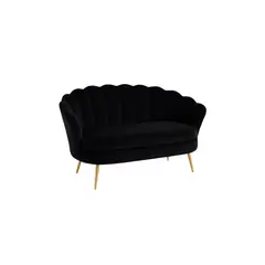 HABITA2 CHILE - SOFA BASE RESISTENTE DORADA SHELL TERCIOPELO 2 CUERPOS