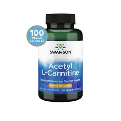 SWANSON - Acetyl L-Carnitine 500 mg 100 Veg Caps Acetyl L-Carnitine 500 mg 100 Veg Caps