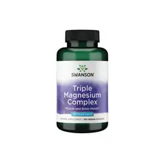 SWANSON - Triple Magnesium Complex 400 Mg 100 Cápsulas Sin sabor