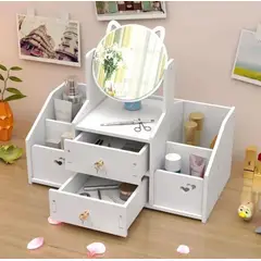 GENERICO - Organizadora con espejo de joyero y maquillaje 40 x 20 x 14cm