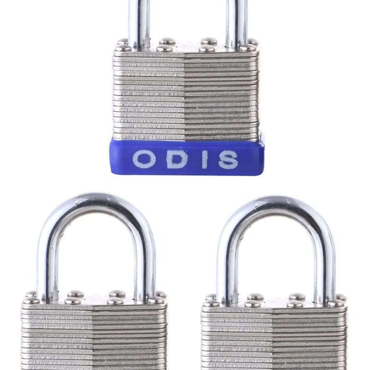 ODIS - Candado Laminado Odis Set 3 x 50mm Acero Zincado Blister