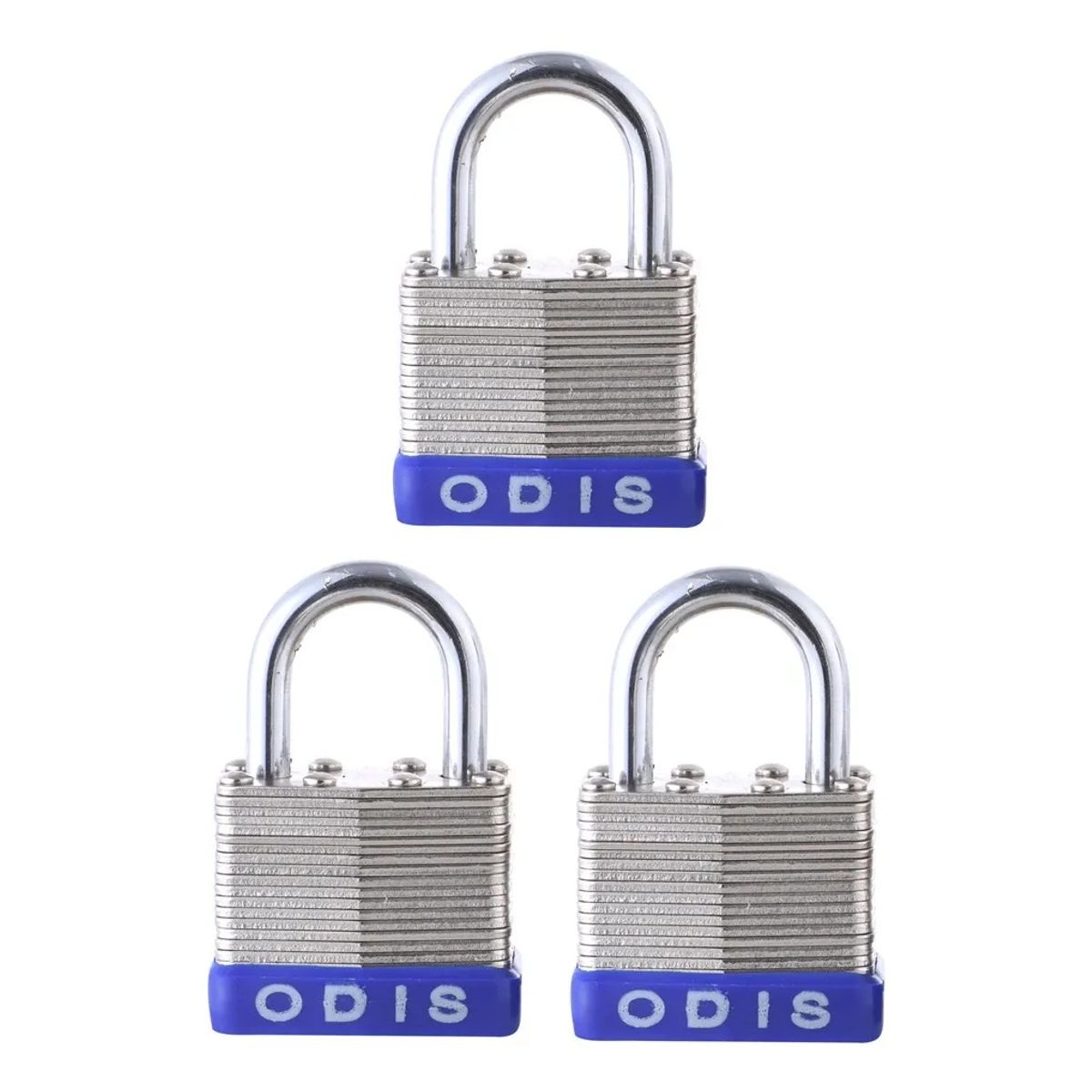 ODIS - Candado Laminado Odis Set 3 x 50mm Acero Zincado Blister