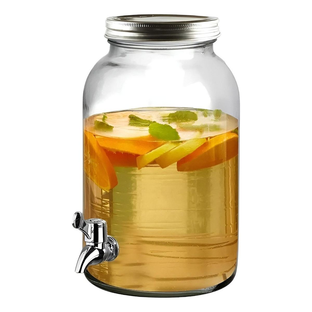 PASTELERIUSCL - Jarro De Vidrio Dispensador De Bebidas Jarro Para Jugos 6l Transparente