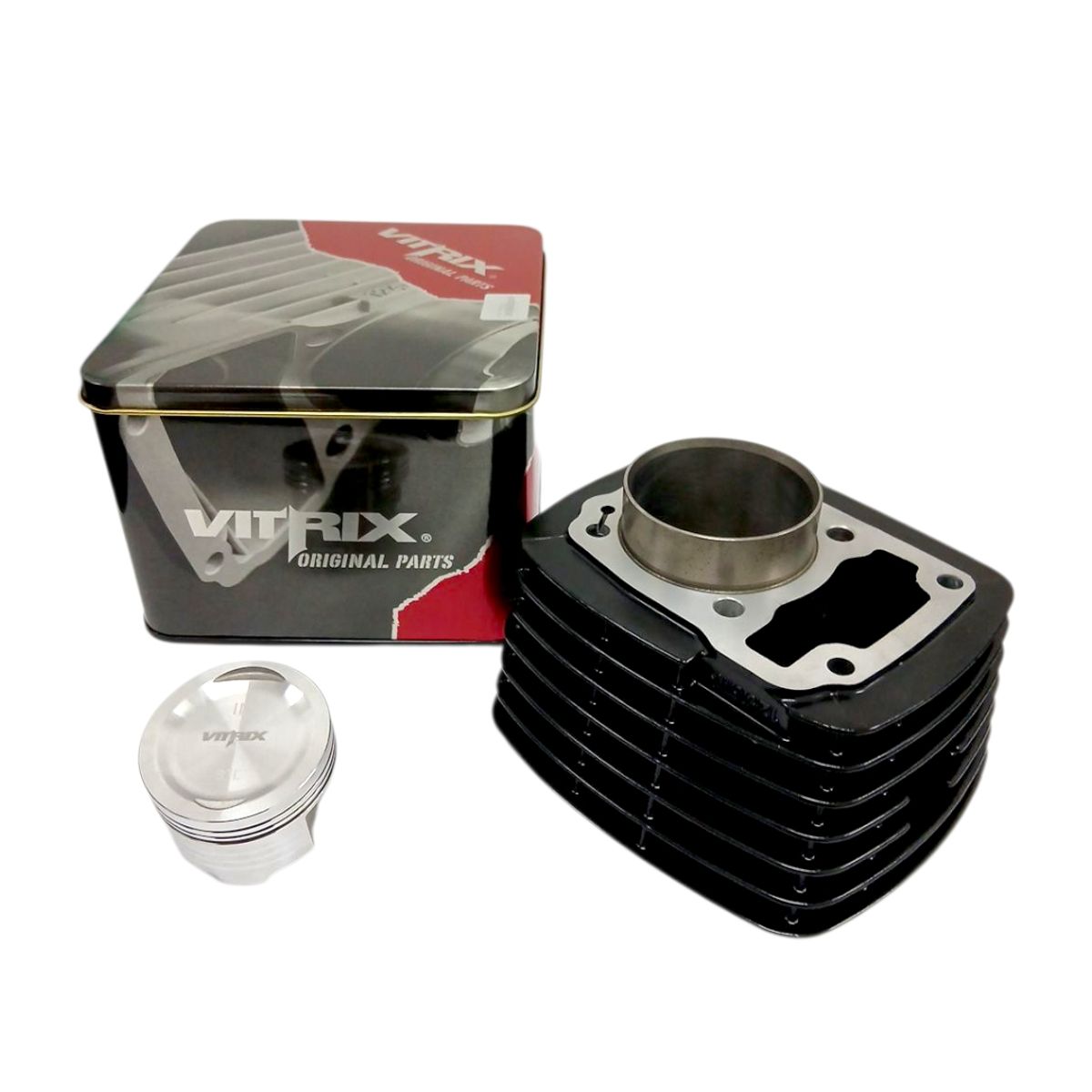 GENERICO - KIT CILINDRO-PISTON-EMPAQ CB-125F TWISTER BLACK VITRIX