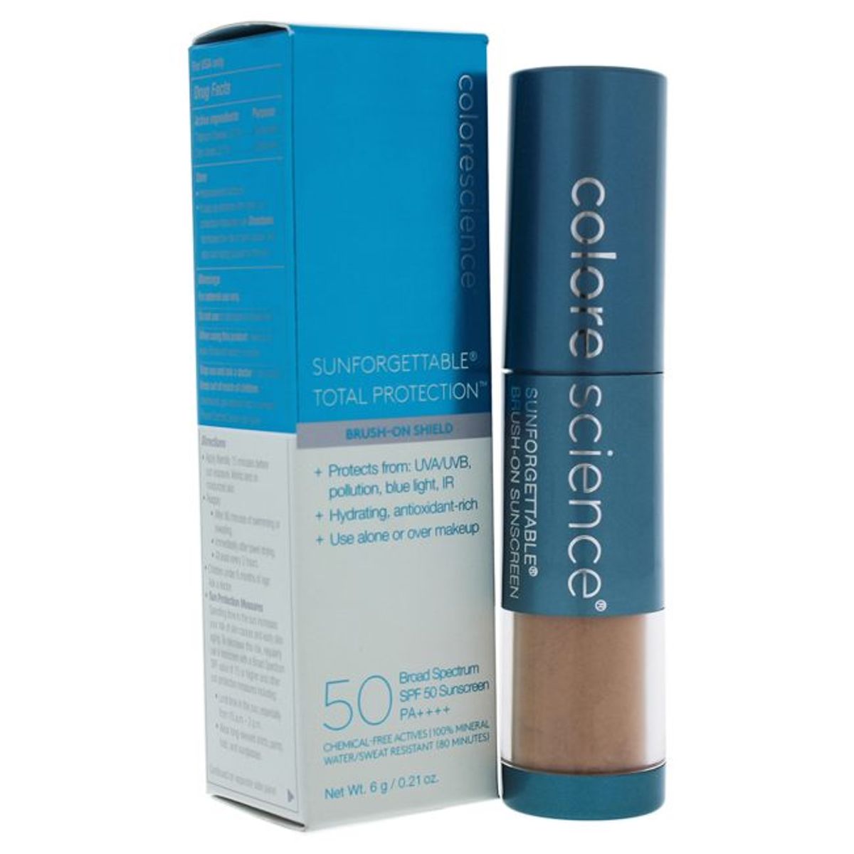 COLORESCIENCE - Protector solar con pincel SPF 50 - Profundo