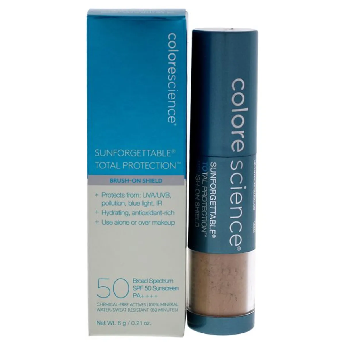 COLORESCIENCE - Protector solar Sunforgettable con pincel SPF 50 - Beige