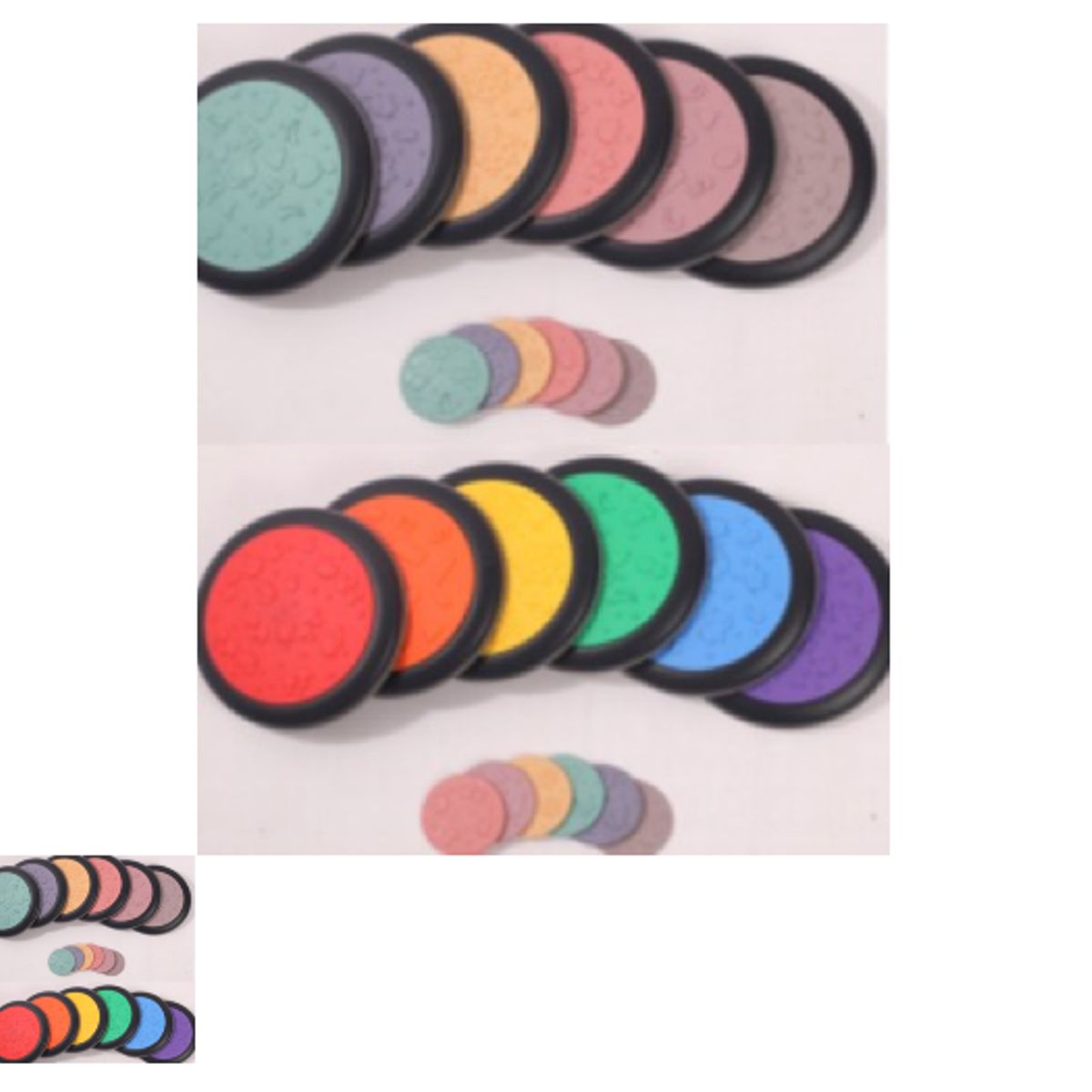 GENERICO - JUEGO DE DISCOS SENSORIALES SET DE 12 PIEZAS