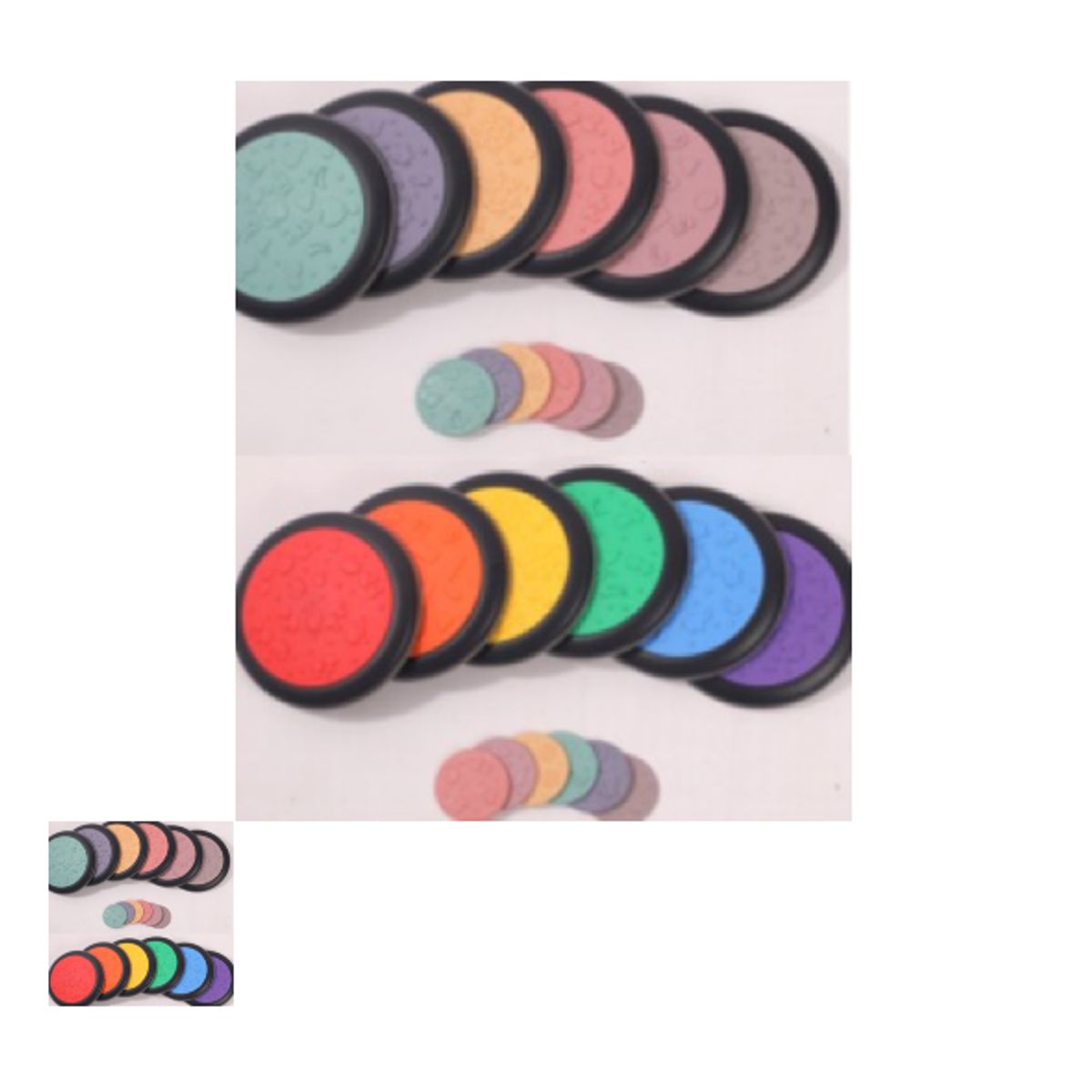 GENERICO - JUEGO DE DISCOS SENSORIALES SET DE 12 PIEZAS