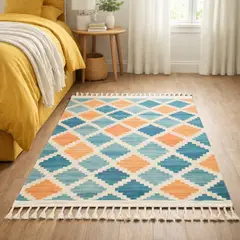 ARMONIA - Tapete de Lino Grueso 60x90cm Bajada de Cama 731