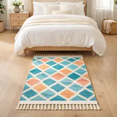 ARMONIA - Alfombra Elegante de Lino Grueso 60x90cm 731