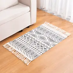 ARMONIA - Tapete Lino Resistente Diseño Étnico 60x90cm 735