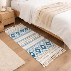 ARMONIA - Alfombra Pie de Cama Lino Multicolor 60x130cm 743