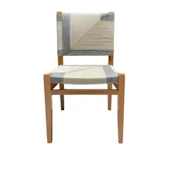 TERRA ESTILO - Silla Jovisna Madera Teca y Cuerda Náutica
