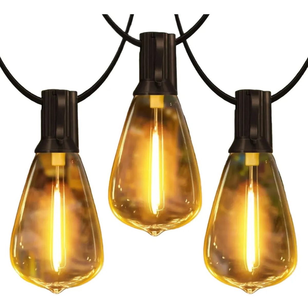 MUNDO MAGIA - Cadena De 25 Luces, 15 Metros Resistente Al Agua E12 220v
