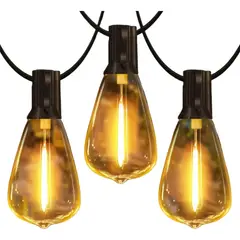 MUNDO MAGIA - Cadena De 25 Luces, 15 Metros Resistente Al Agua E12 220v
