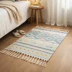 ARMONIA - Bajada de Cama Étnica Lino 60x90cm 729