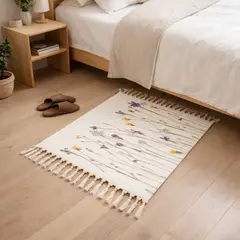 ARMONIA - Bajada de Cama Floral Lino 60x90cm 730