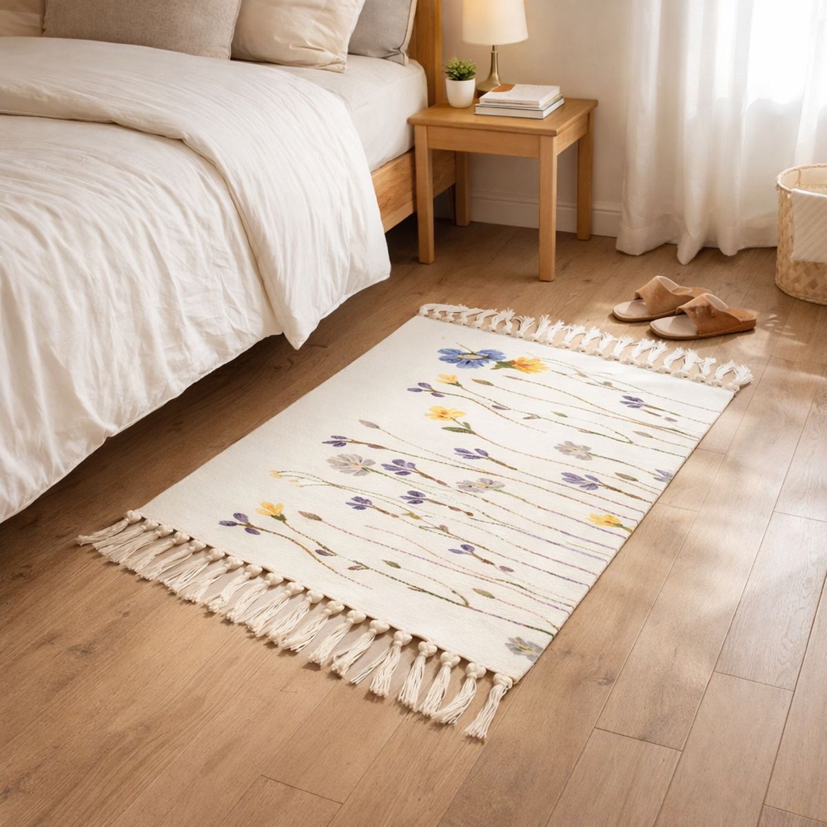 ARMONIA - Tapete Decorativo Lino Floral 60x90cm 730