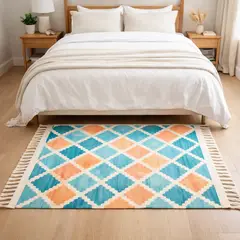 ARMONIA - Bajada de Cama Lino Resistente Elegante 60x90cm 731