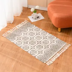 ARMONIA - Alfombra Clásica 60x90cm Lino Grueso para Cama 736
