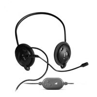Audifono de PC Headset USB-C to USB con microfono Negro