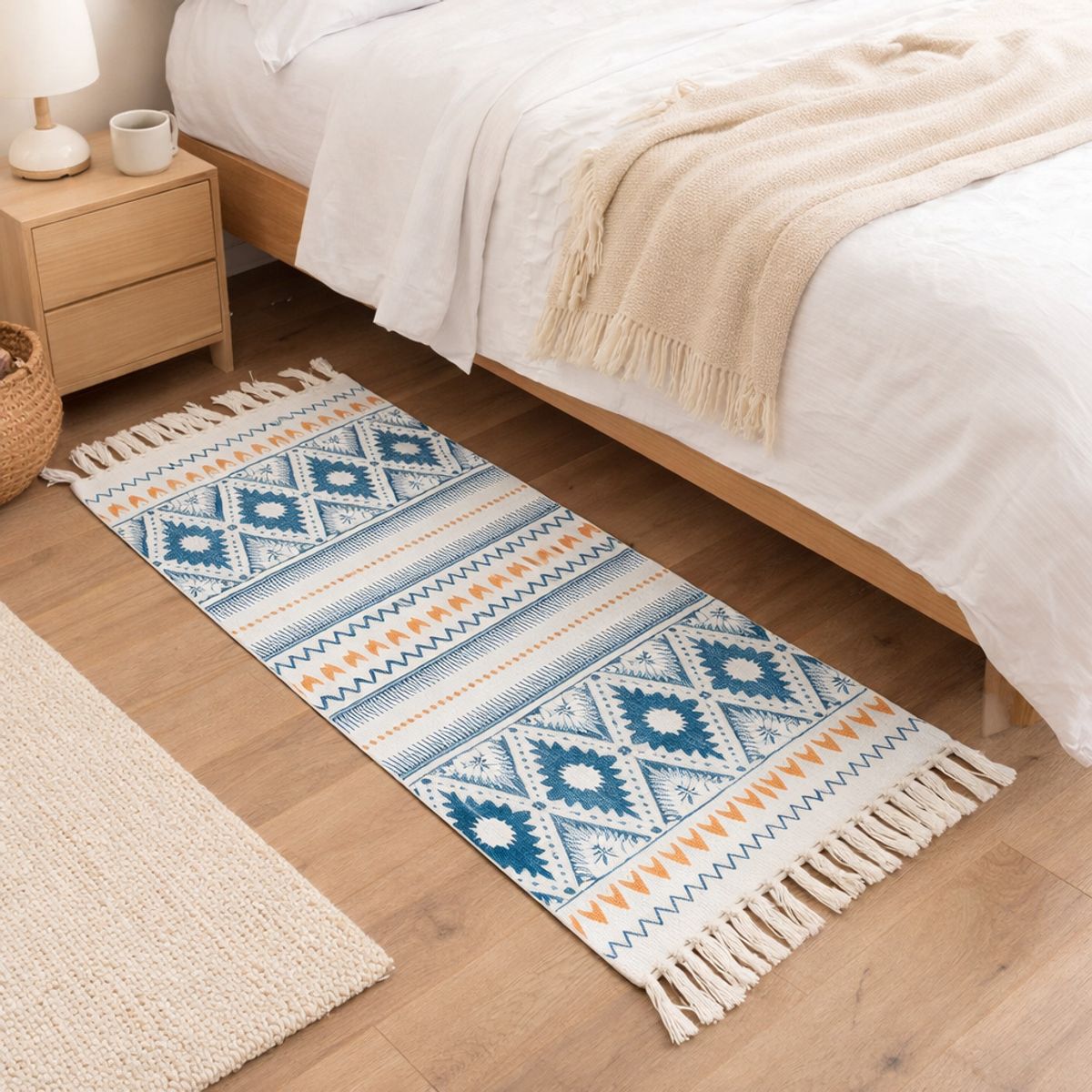 ARMONIA - Alfombra Pie de Cama Lino Multicolor 60x130cm 743