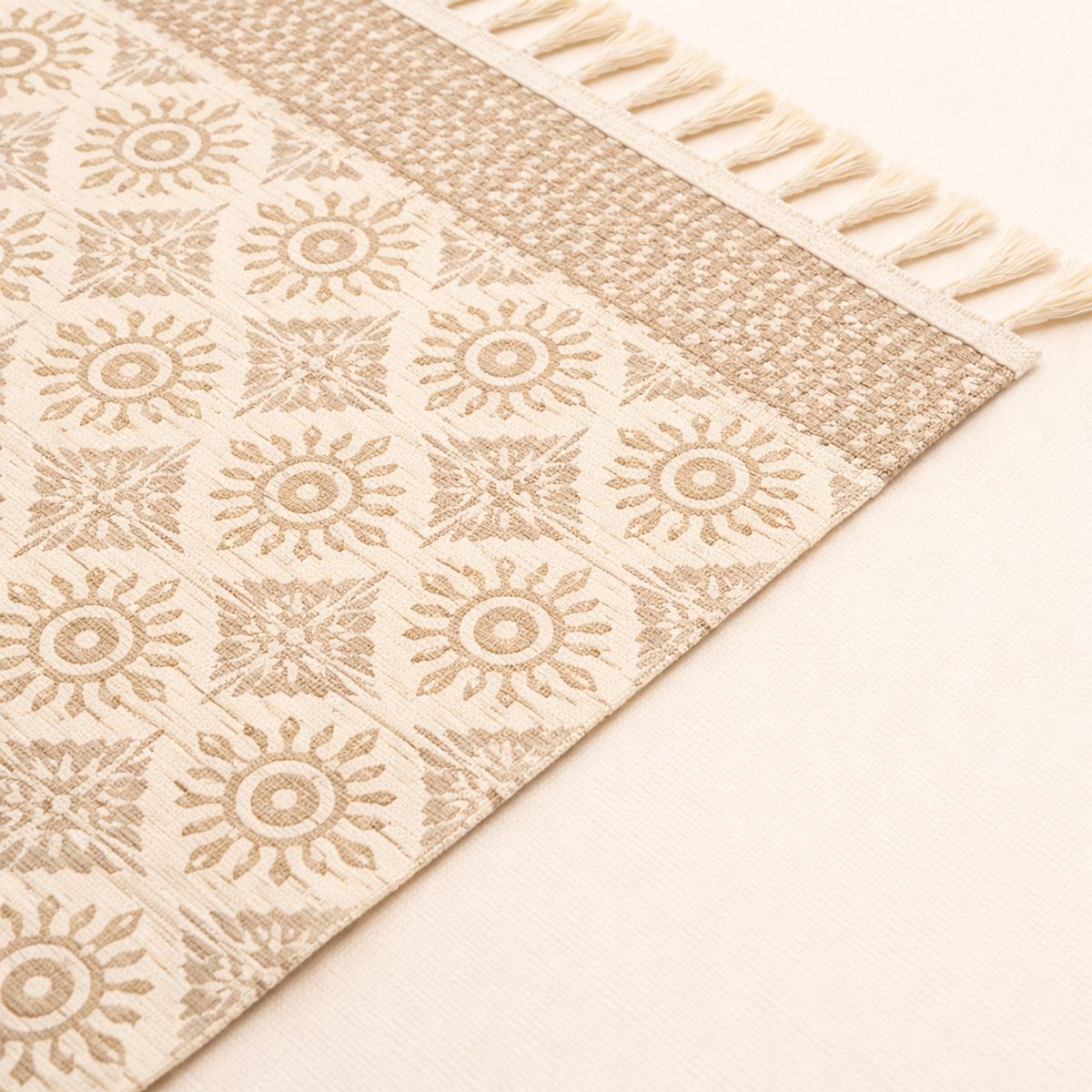 ARMONIA - Alfombra Pie de Cama Lino Diseño Clásico 60x130 746