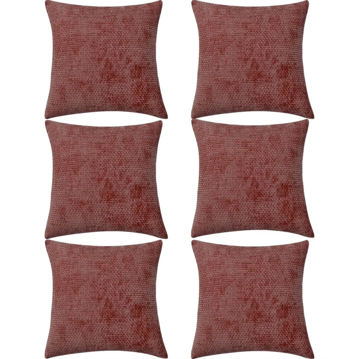 OKAY - Pack 6 Fundas Cojin Chenille Super Suave Decoración 43*43cm