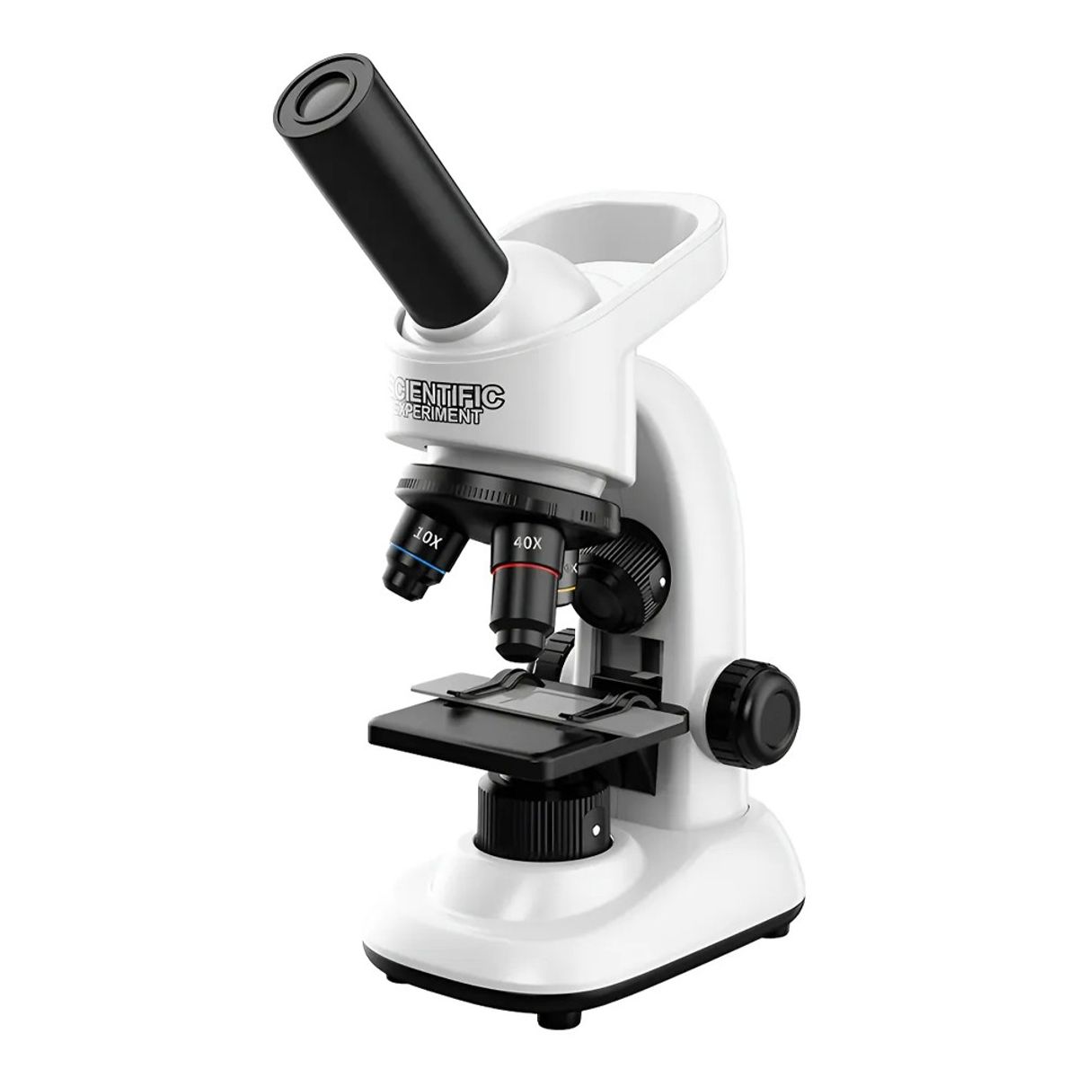 MUNDO MAGIA - Microscopio 16000x Escolar Con Accesorios Educativo Blanco