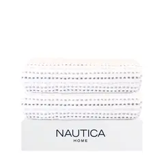 NAUTICA - Pack 2 Toallas de Baño Stripe Home 100% algodón76x137cm white