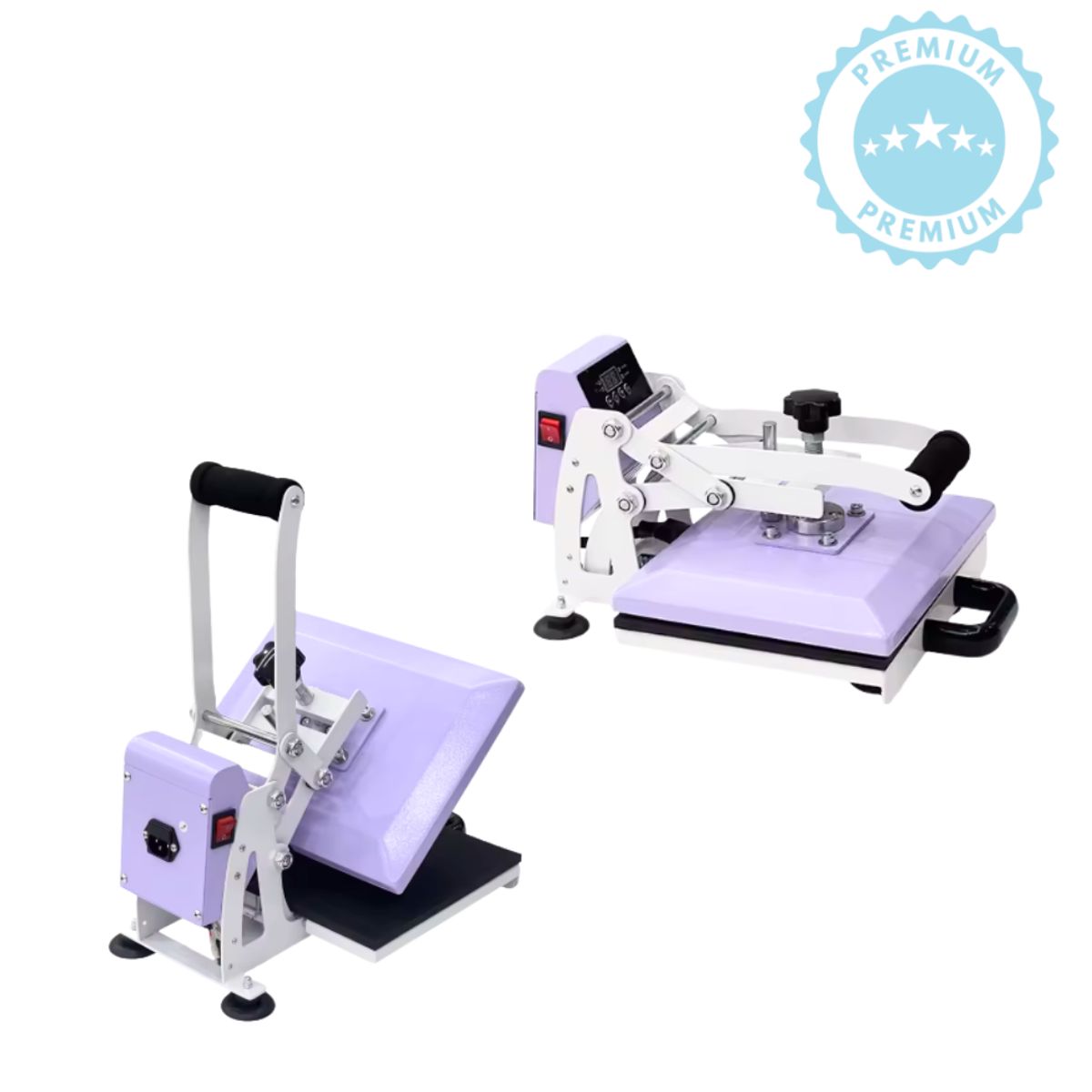 GENERICO - kit Estampadora Plana Sublipress 23x30cm Lila + poleras K271