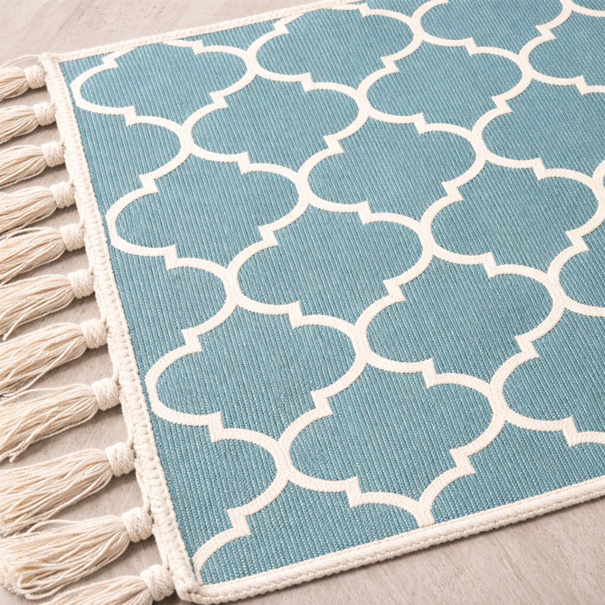 ARMONIA - Bajada de Cama Lino Elegante Estilo Marroquí 742