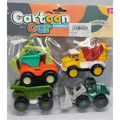 GENERICO - Kit juguete mini autos contrucciones 10cm