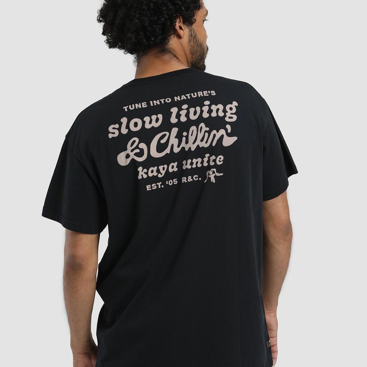 KAYA UNITE - Polera Hombre Slow Negro