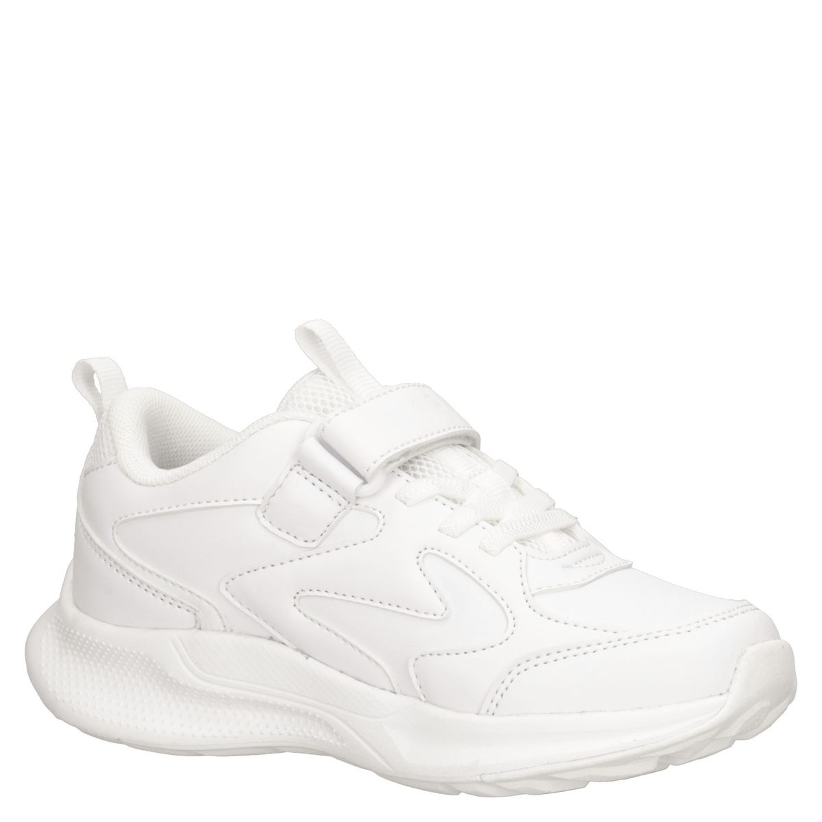PLUMA - Zapatilla Escolar Unisex Blanco Pluma