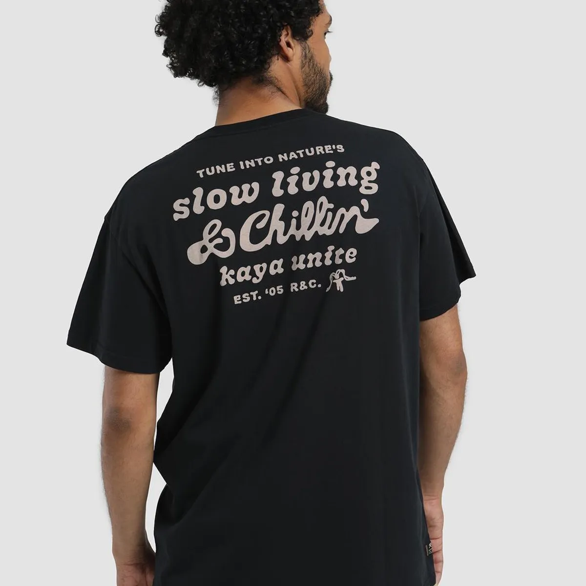 KAYA UNITE - Polera Hombre Slow Negro