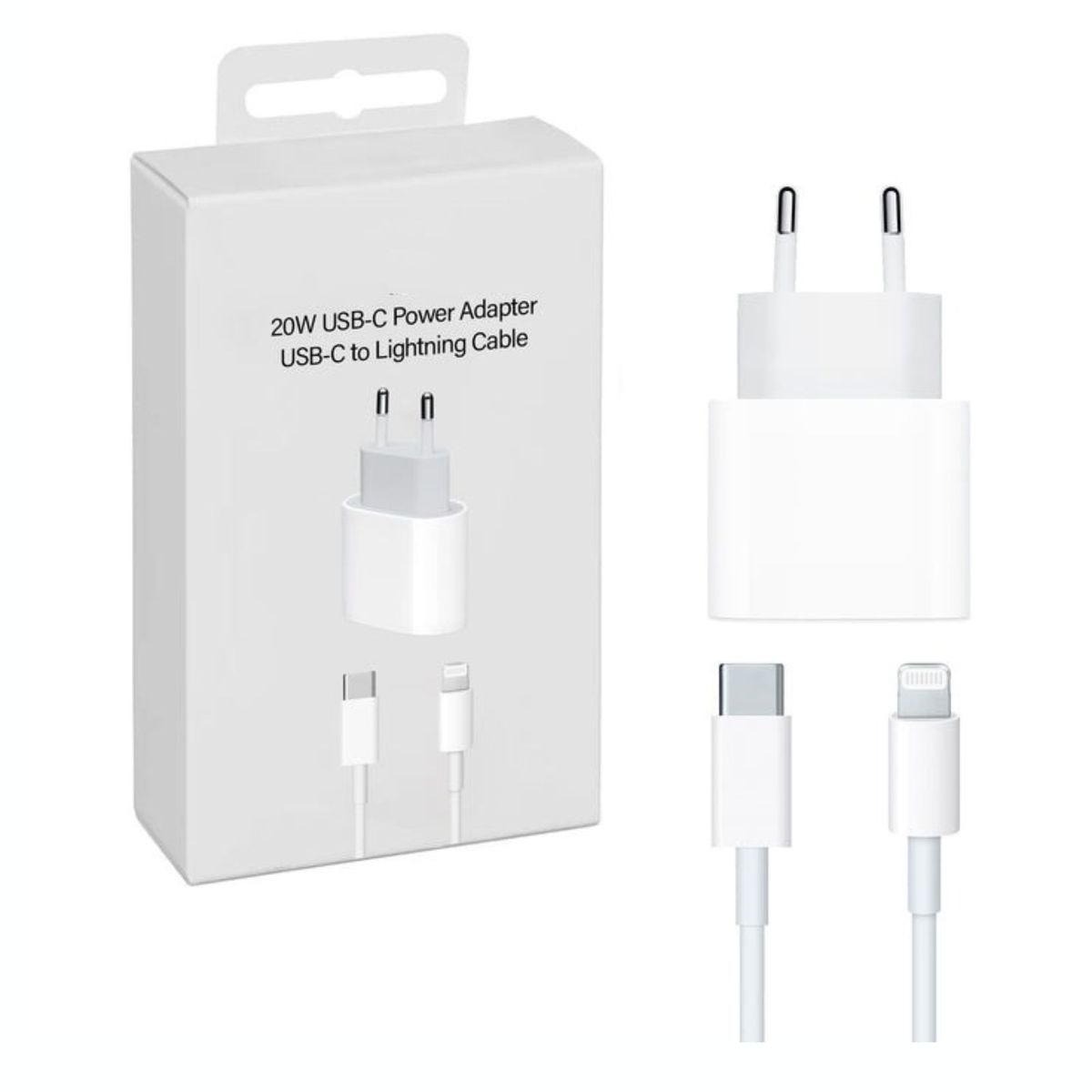GENERICO - Cargador completo Compatible para  iphone  20W