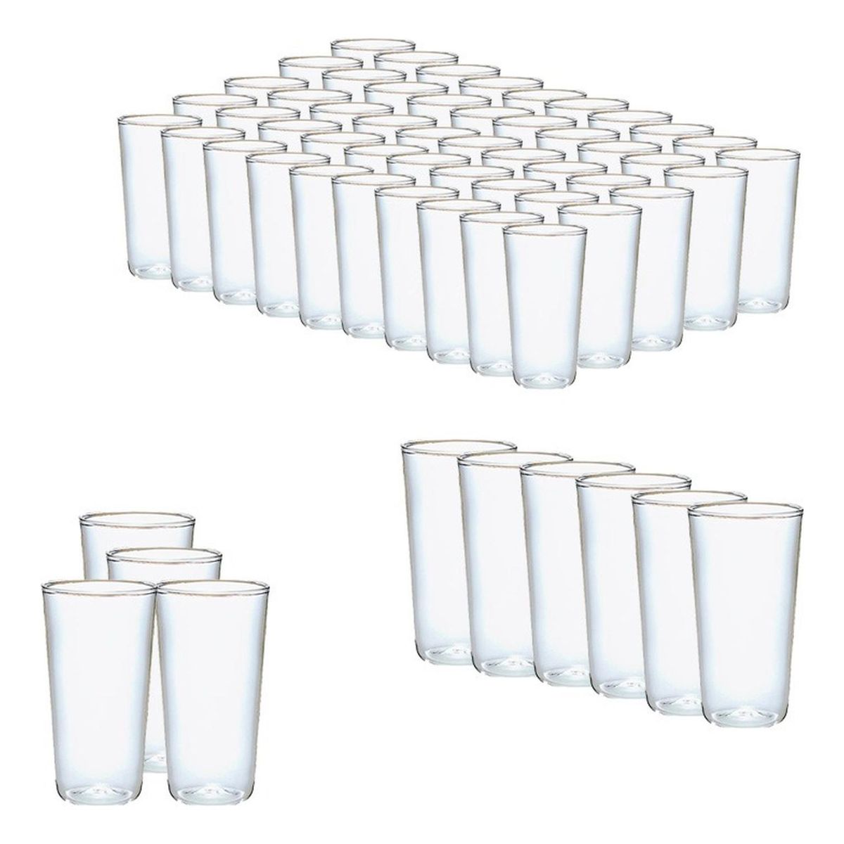 PASTELERIUSCL - 120 Set Vasos Desechables Vasos Reutilizables Vasos Cerveceros Vaso Plastico Vasos Acrilicos 300ml