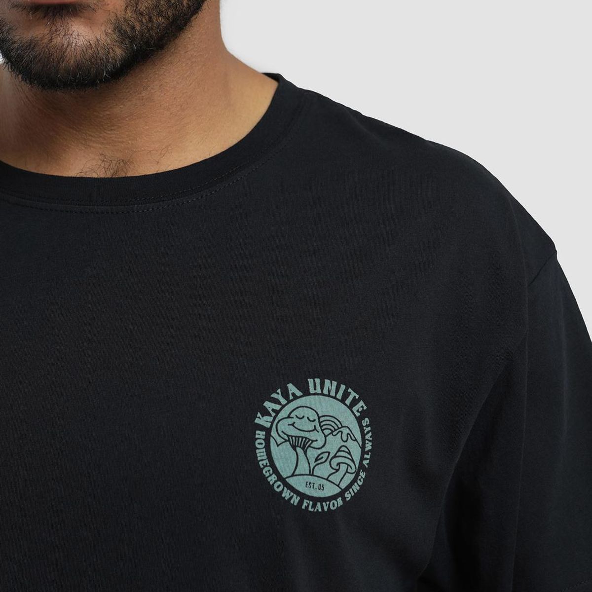 KAYA UNITE - Polera Hombre Homegrown Negro