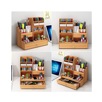Imagen 2 del producto Organizador de Escritorio Portalápices Lápices plumones Madera