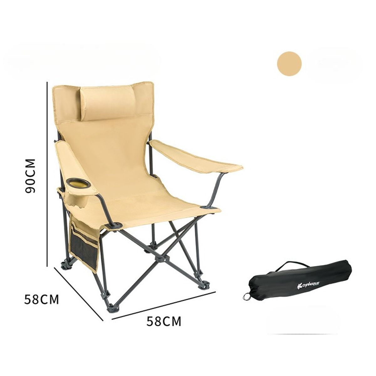 GENERICO - ️ Colchoneta de Camping Ultraligera Tipo Egg Nest COLOR BEIGE HASTA 200KL