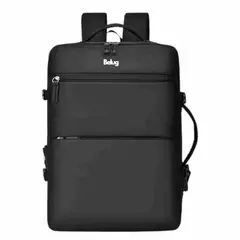 GENERICO - Mochila Viral Tiktok 35l Cabina Viaje Avion Expandible Negro BELUG