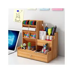 GENERICO - Organizador de Escritorio Portalápices Lápices plumones Escritorio Madera