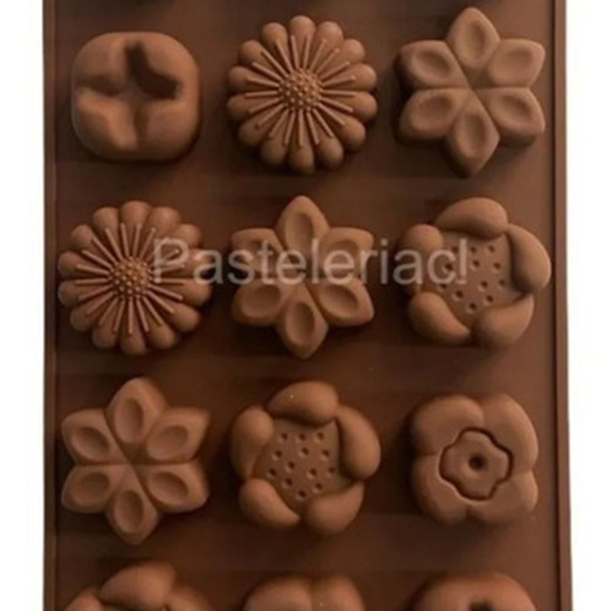 PASTELERIUSCL - Moldes De Chocolate Moldes Chocolate Silicona 5 Flores N1 Moldes De Silicona Florales molde