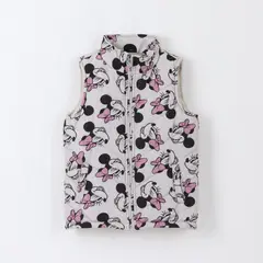 DISNEY - Parka Sin Mangas Niña Full Print Minnie Gris