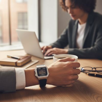 Imagen 2 del producto Reloj unisex W-217HM-7BV correa resina negro marco plata