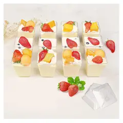 PASTELERIUSCL - 30 Vasos Para Postres Set De Vasos Shot Postres C/tapa 110ml Transparentes Para Postres Set De Vasos