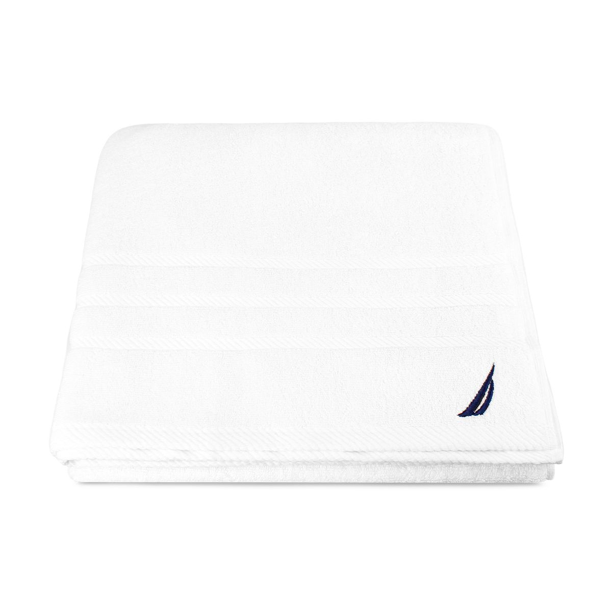 NAUTICA - Pack 2 Toallas de Baño Nautica Home 100% algodón 76x137cm blanca.