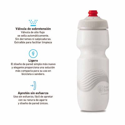Imagen 2 del producto BOTELLA BREAKAWAY WAVE 700ML IVORY/SILVER